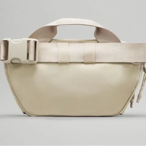 NWT LILULEMON ALL DAY ESSENTIALS BELT BAG FANNY SADDLE RAW LINEN WHITE Opal nwt - Picture 2 of 8